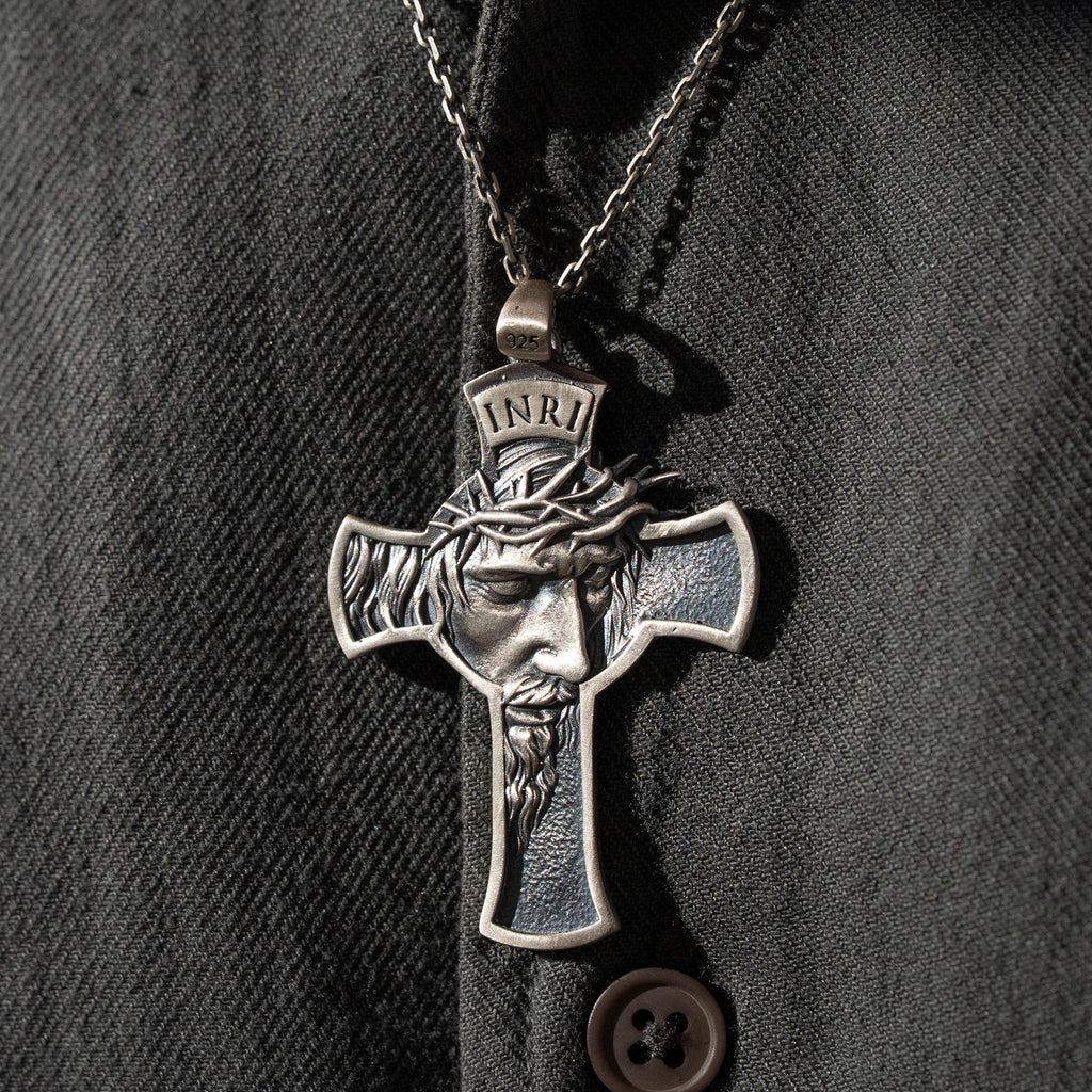Jesus Cross 925 Sterling Silver Pendant