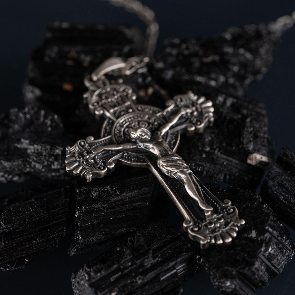 Jesus Crucifix 925 Sterling Silver Necklace