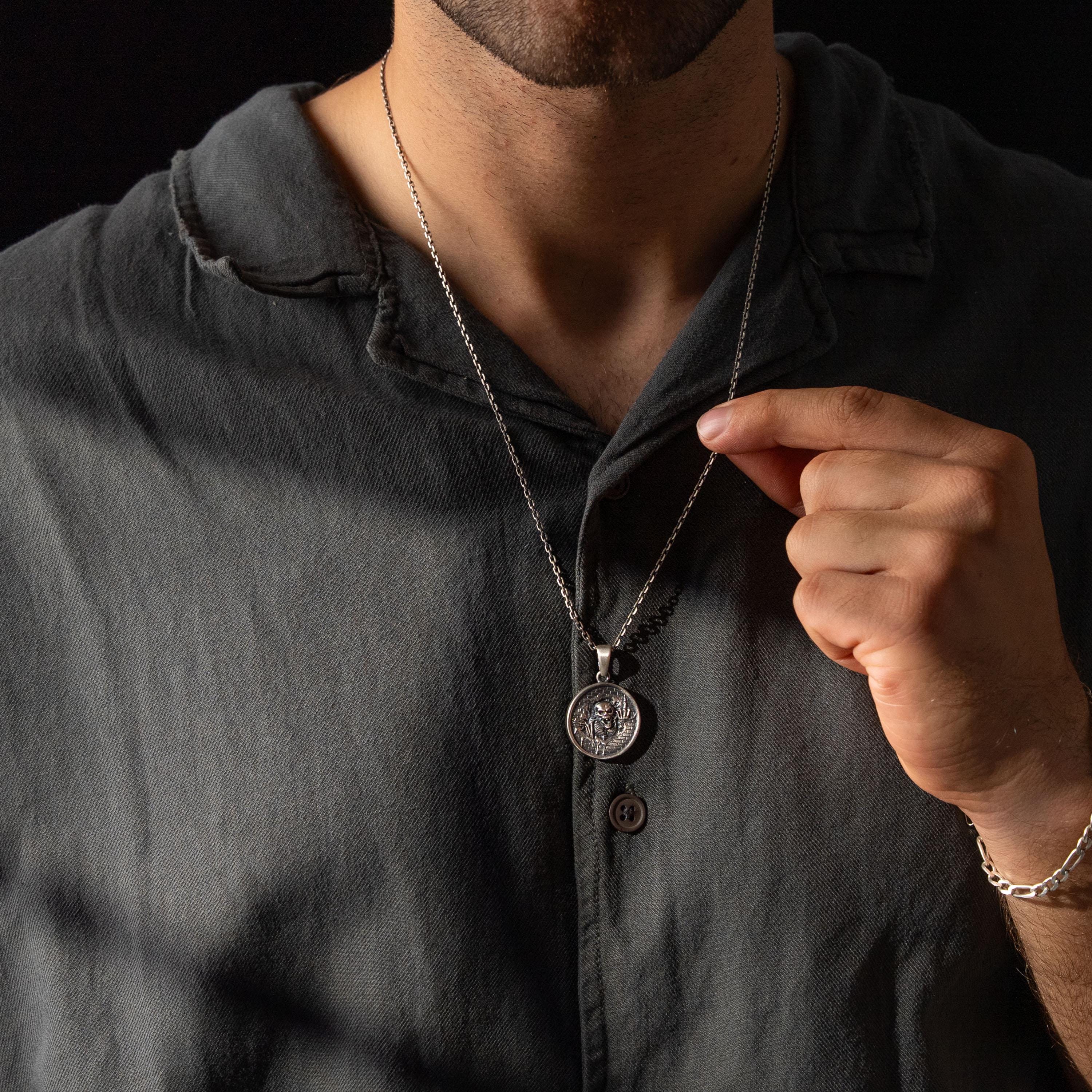 Skeleton 925 Sterling Silver Pendant