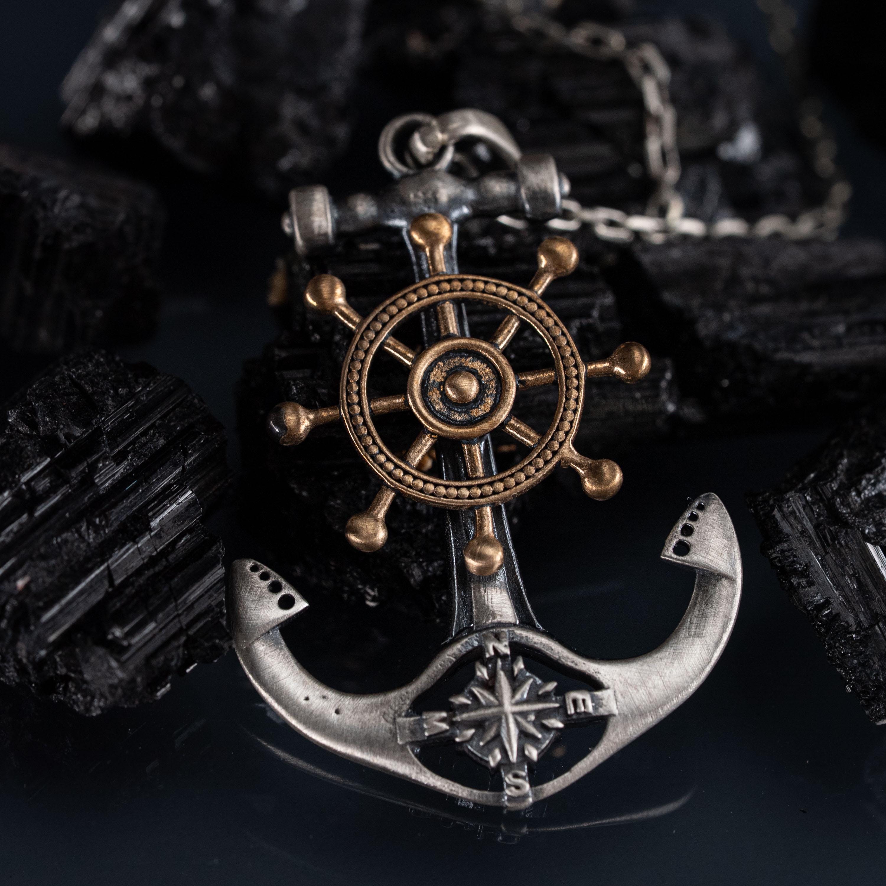 Anchor Ship Cross 925 Sterling Silver Pendant