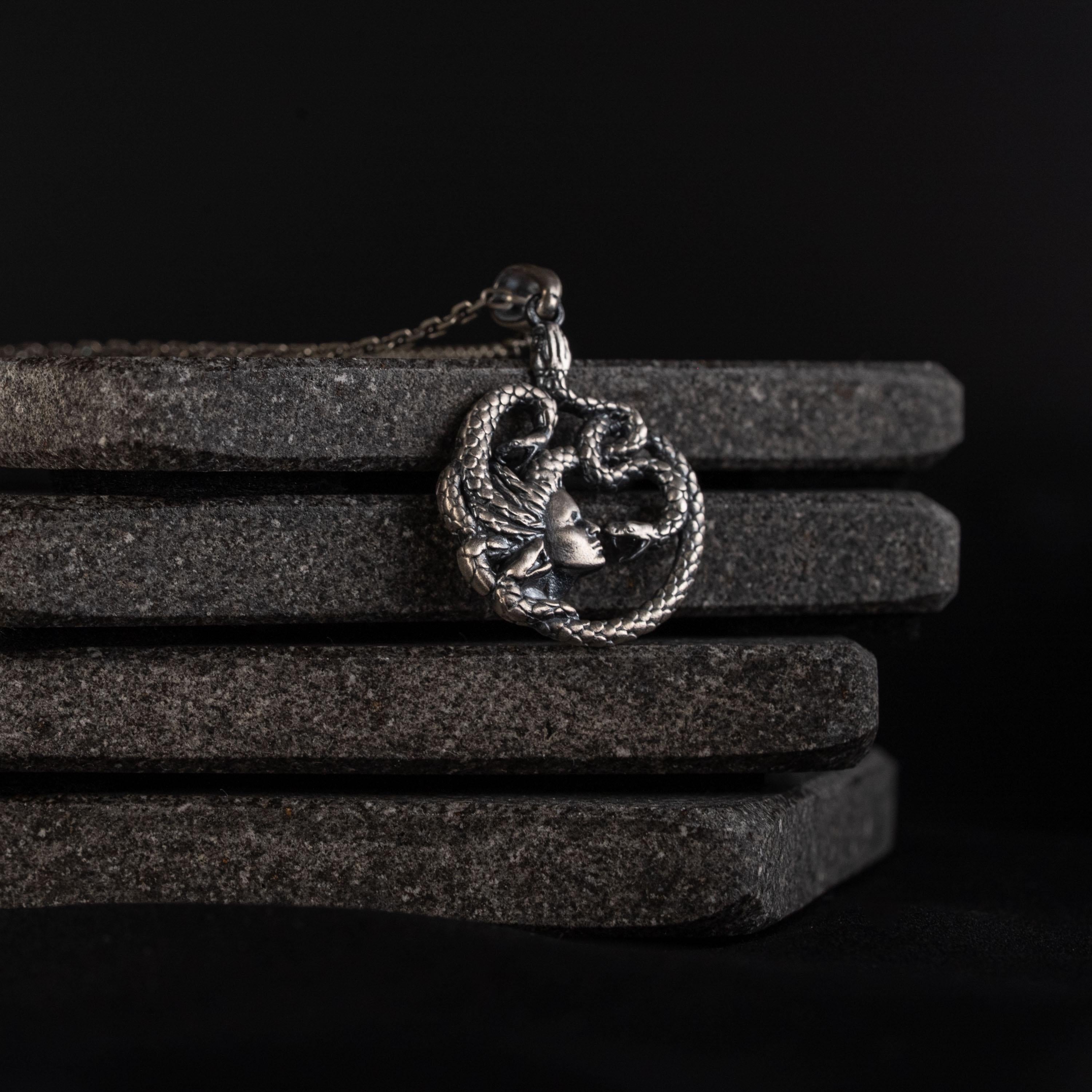 Medusa  925 Sterling Silver Necklace