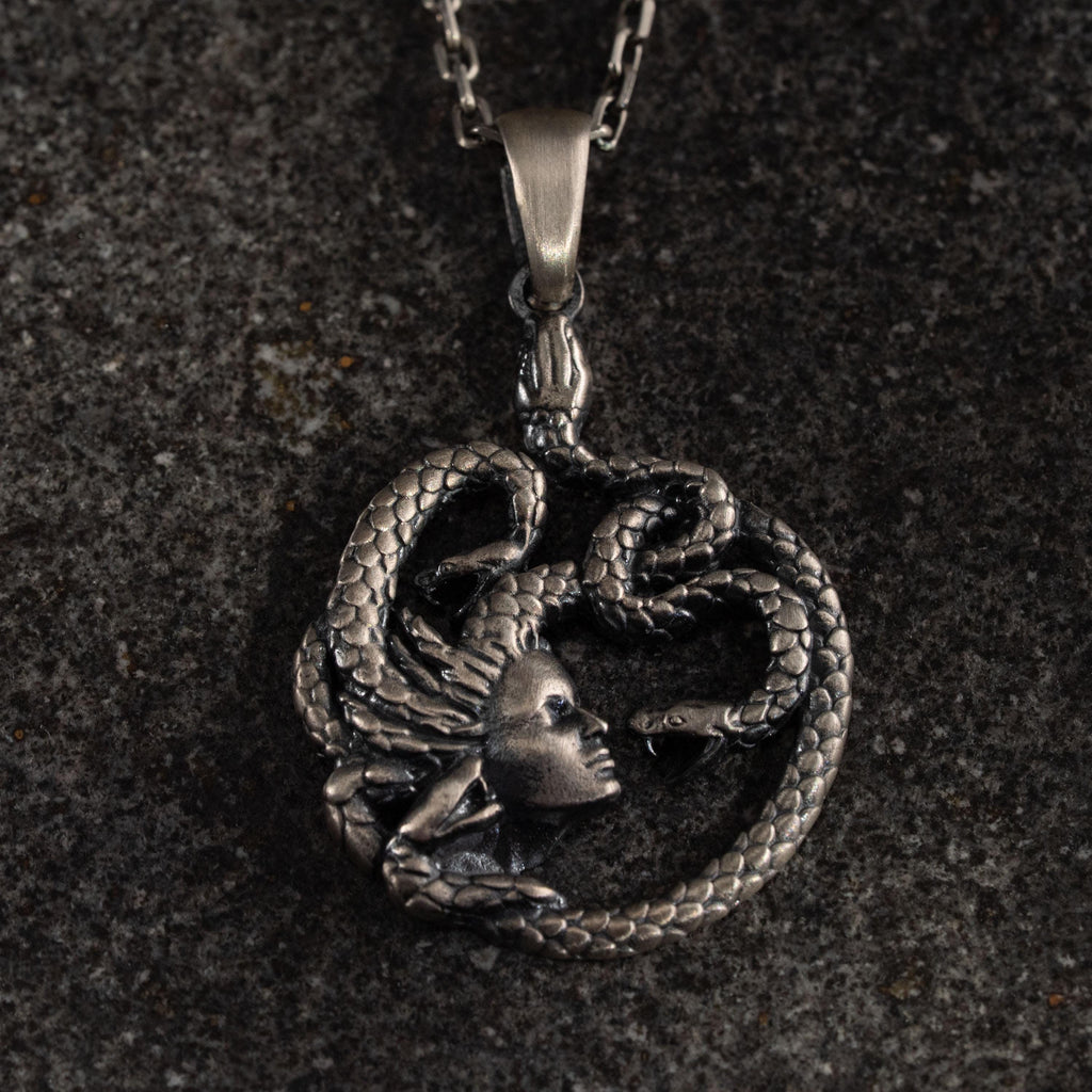 Medusa  925 Sterling Silver Necklace