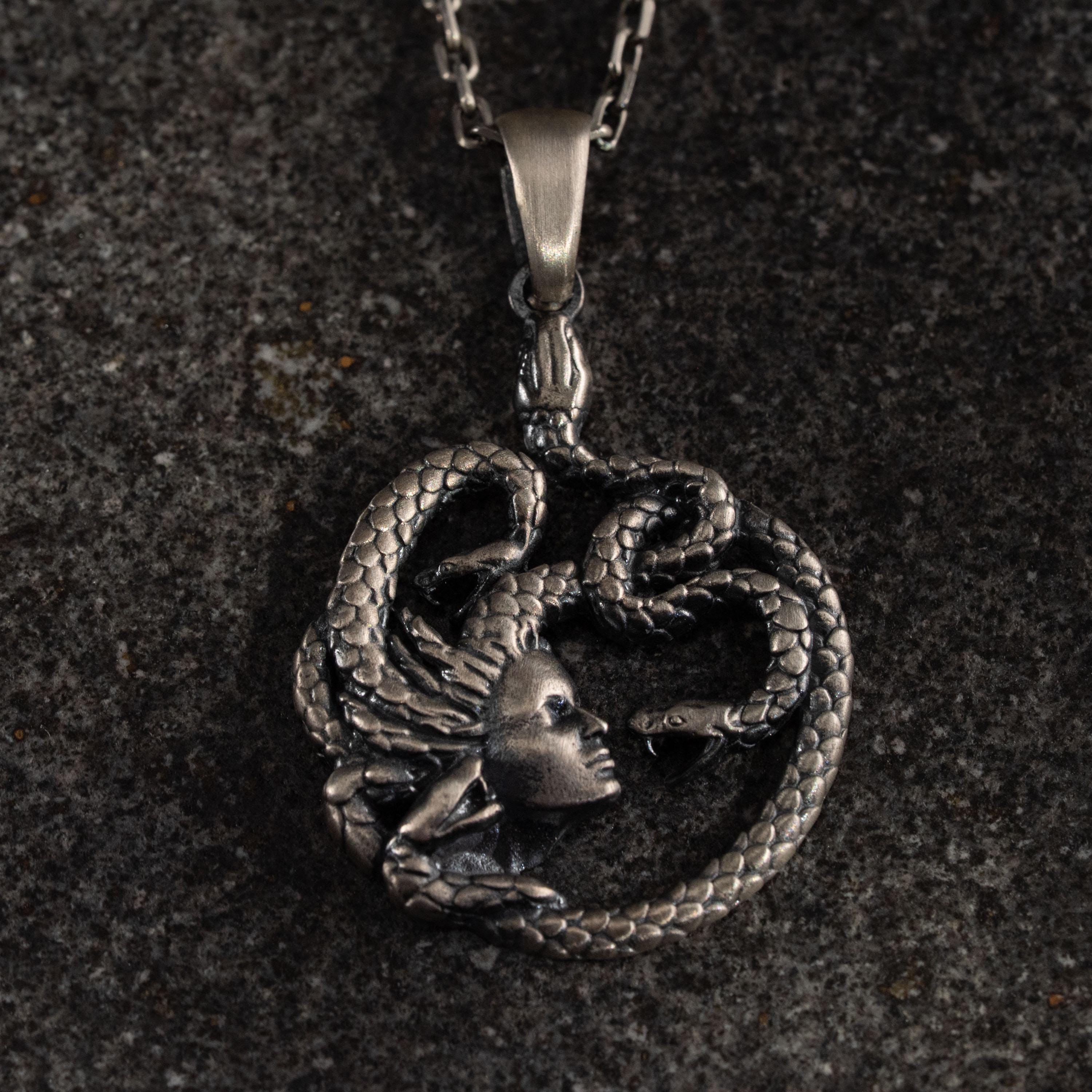 Medusa  925 Sterling Silver Necklace
