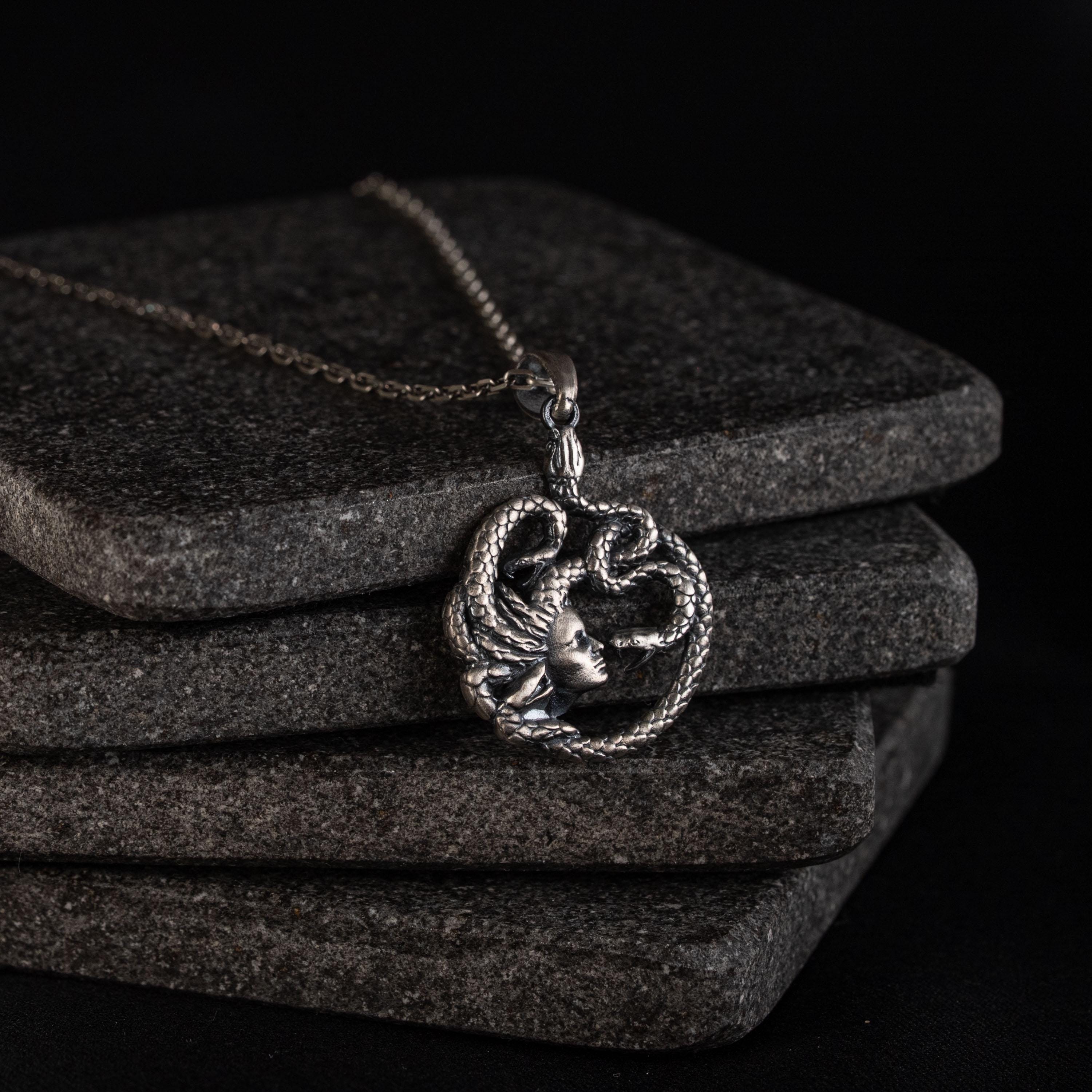 Medusa  925 Sterling Silver Necklace