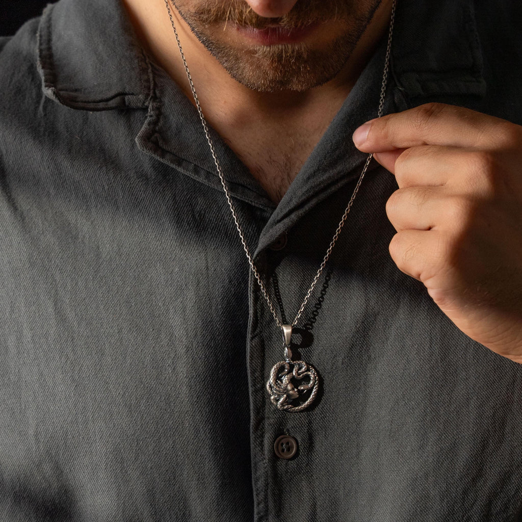 Medusa  925 Sterling Silver Necklace