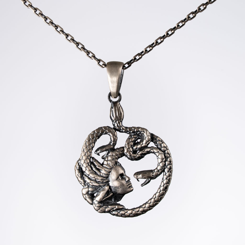 Medusa  925 Sterling Silver Necklace