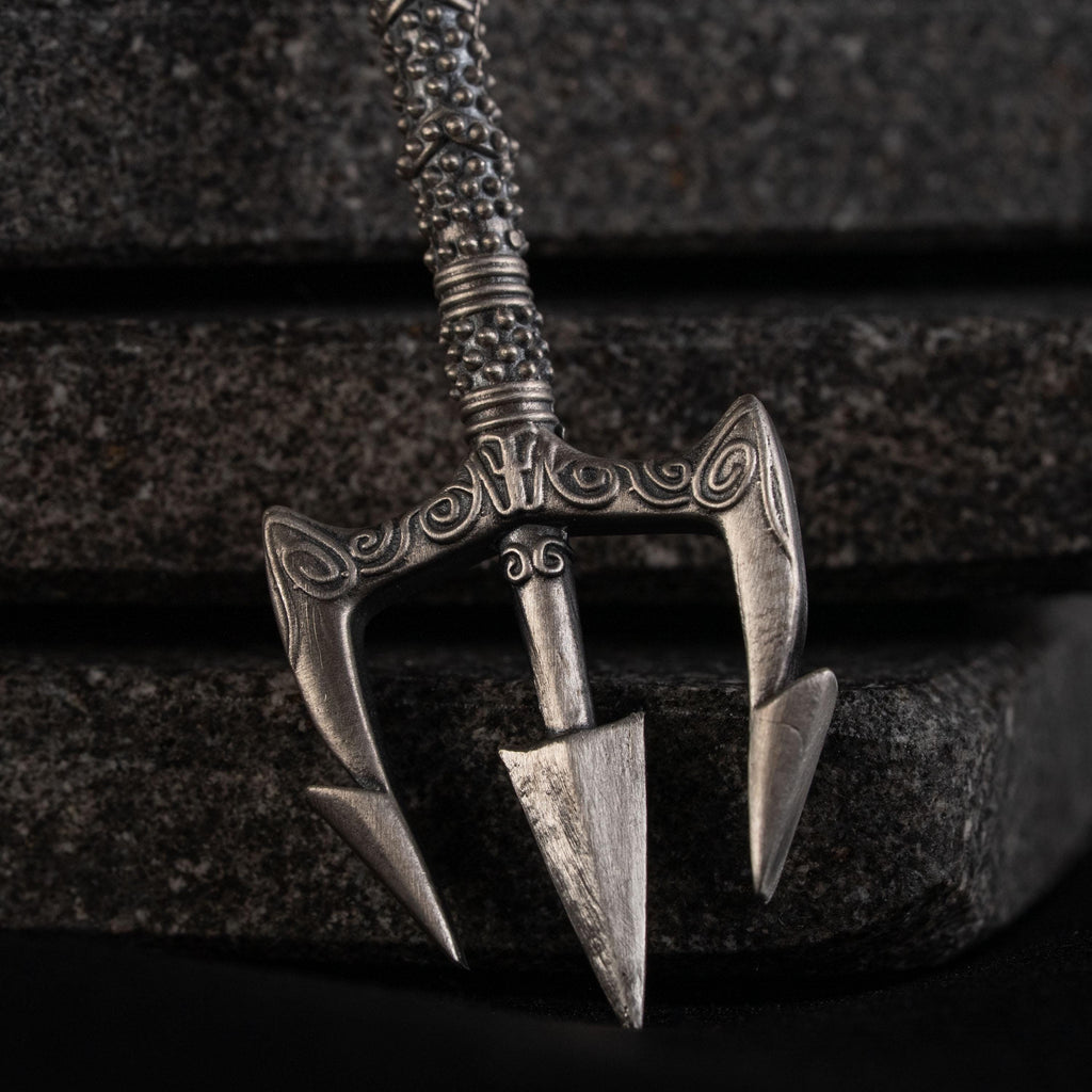 Poseidon Trident  925 Sterling Silver Pendant