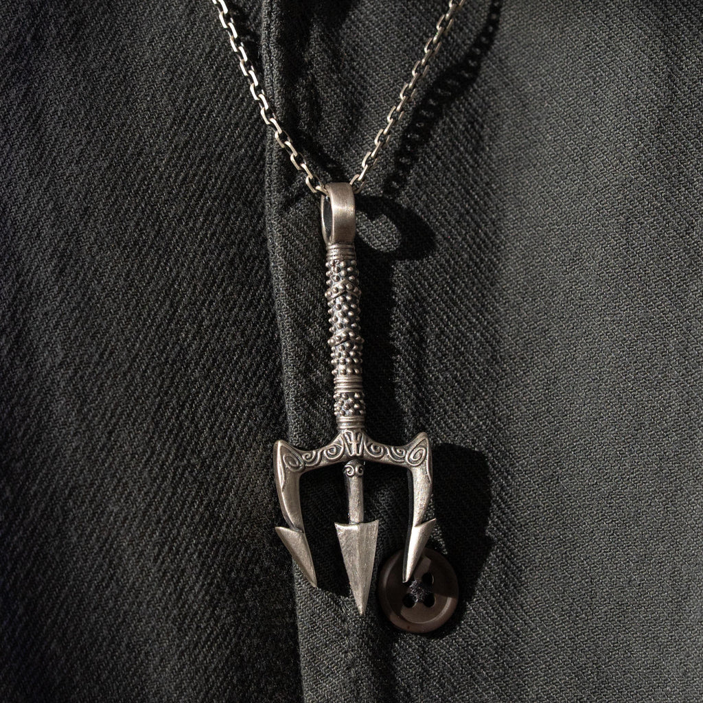 Poseidon Trident  925 Sterling Silver Pendant