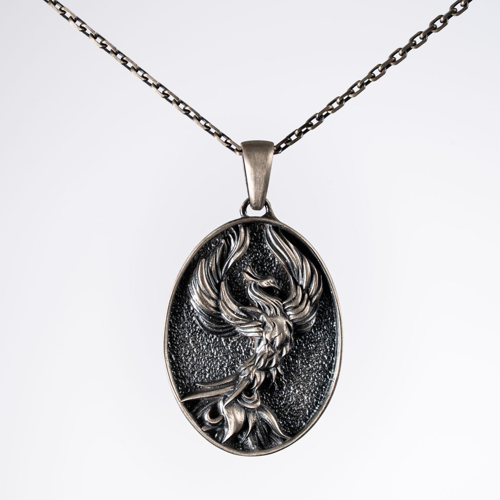 Phoenix 925 Sterling Silver Pendant Necklace