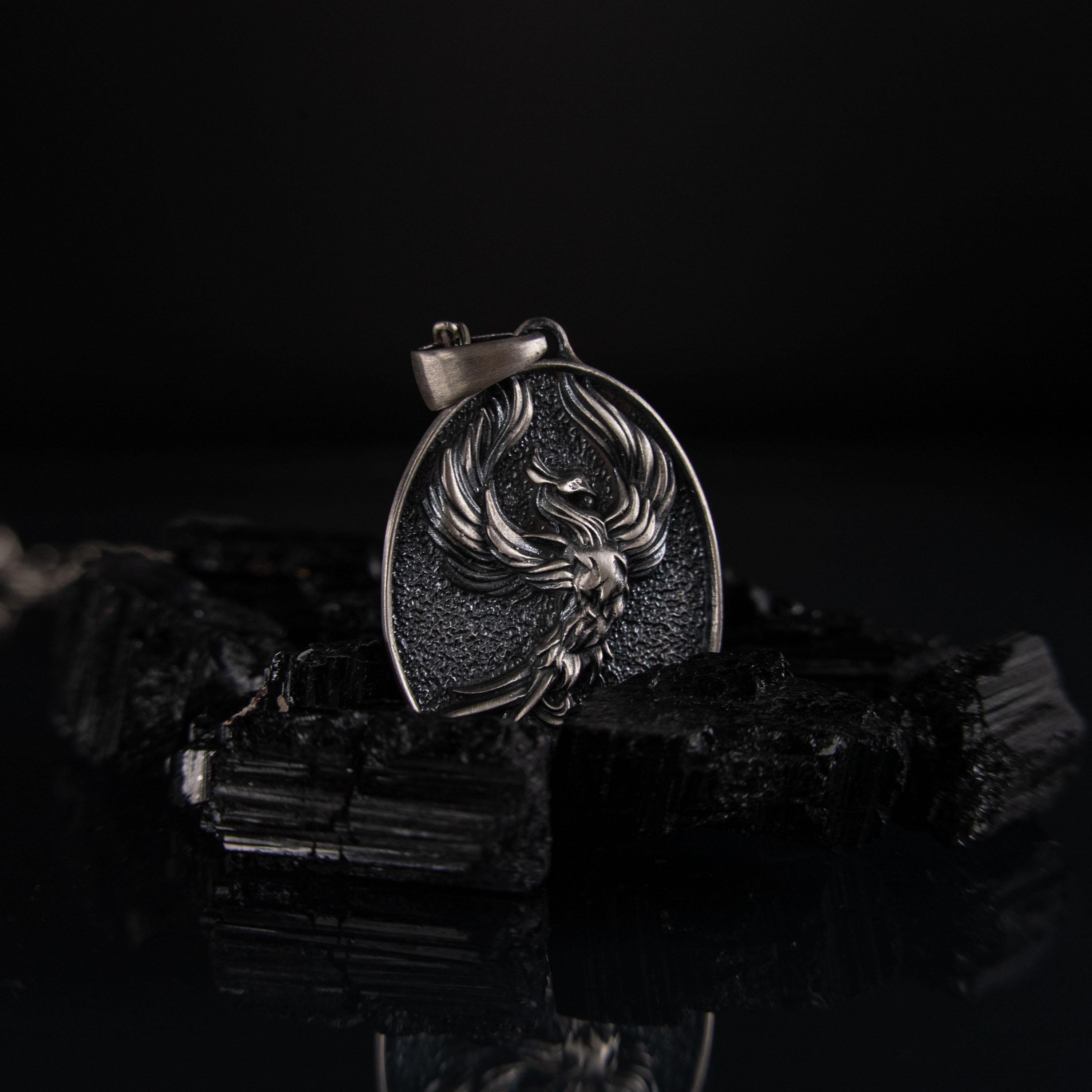 Phoenix 925 Sterling Silver Pendant Necklace