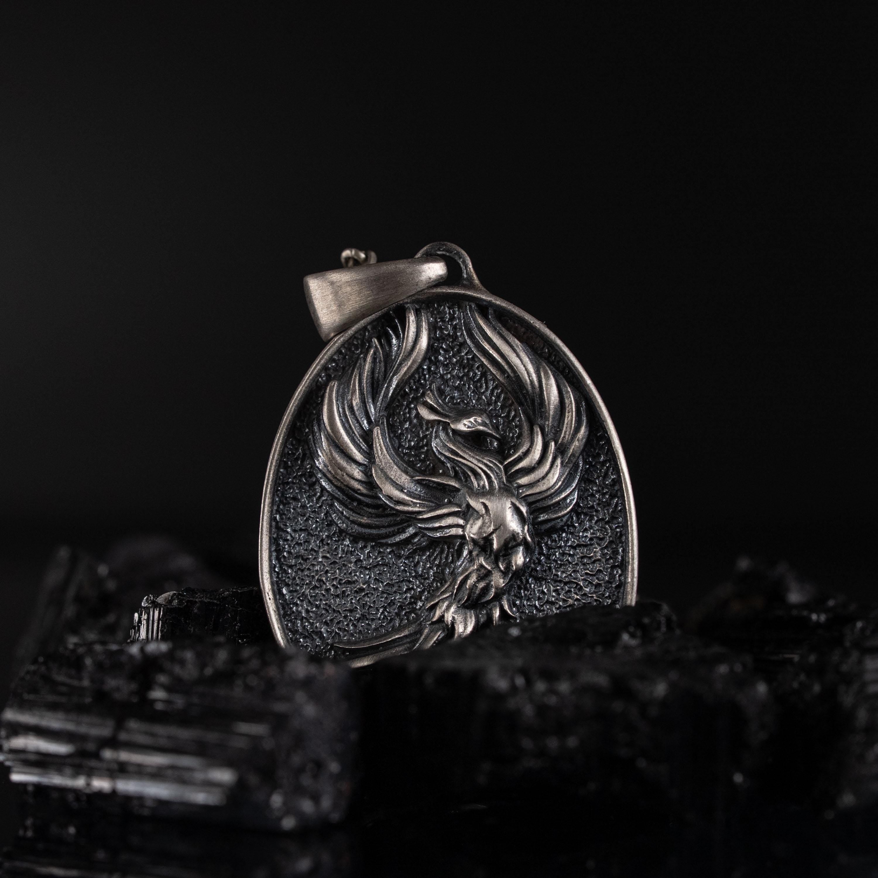 Phoenix 925 Sterling Silver Pendant Necklace