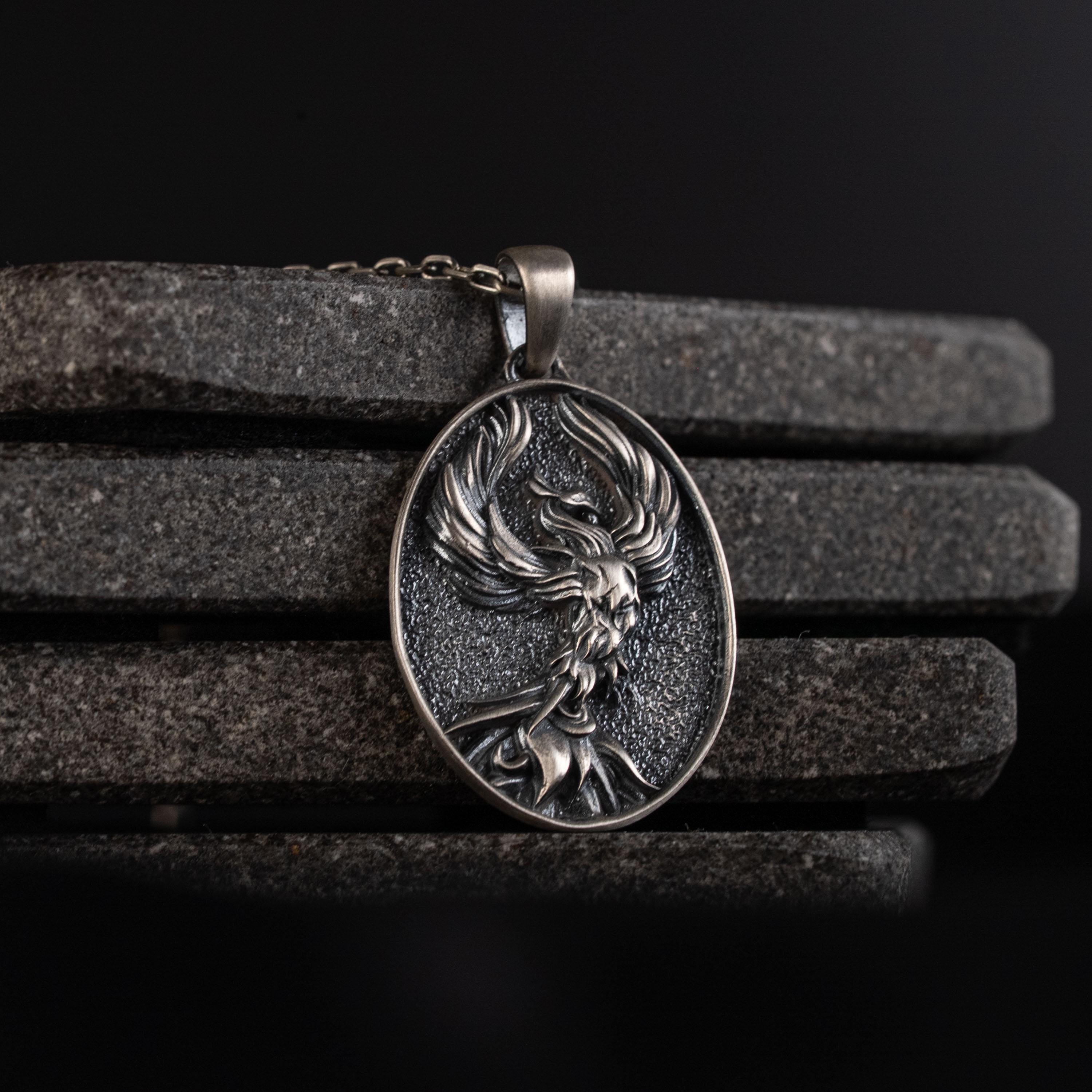 Phoenix 925 Sterling Silver Pendant Necklace