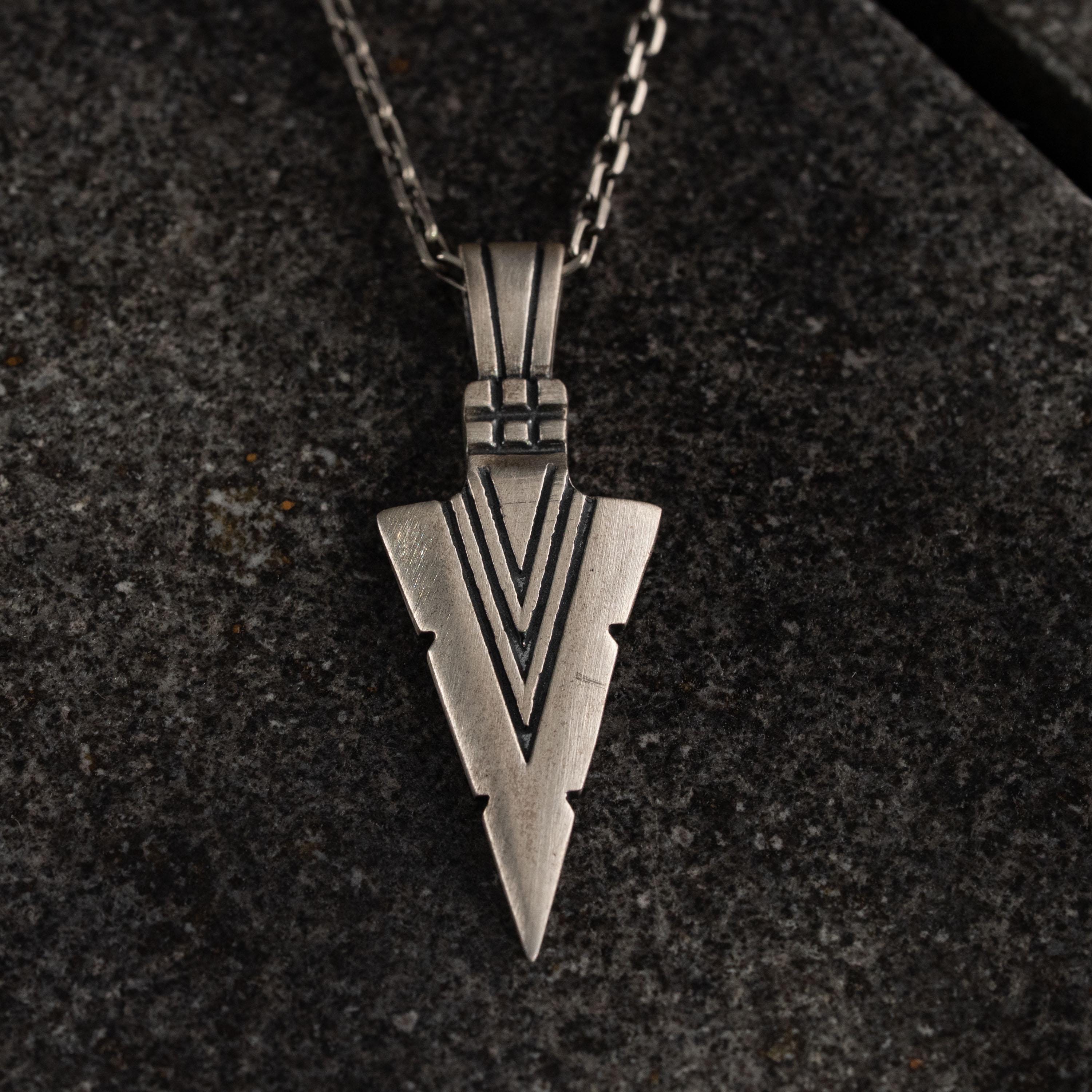 Viking Arrow  925 Sterling Silver Pendant Jewelry