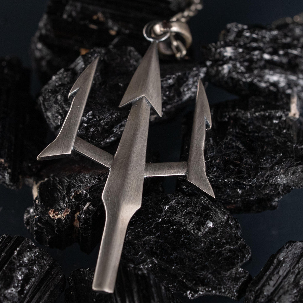 Trident of Poseidon 925 Sterling Silver Pendant