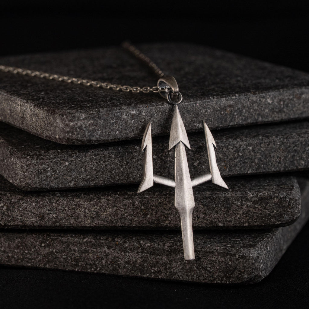 Trident of Poseidon 925 Sterling Silver Pendant