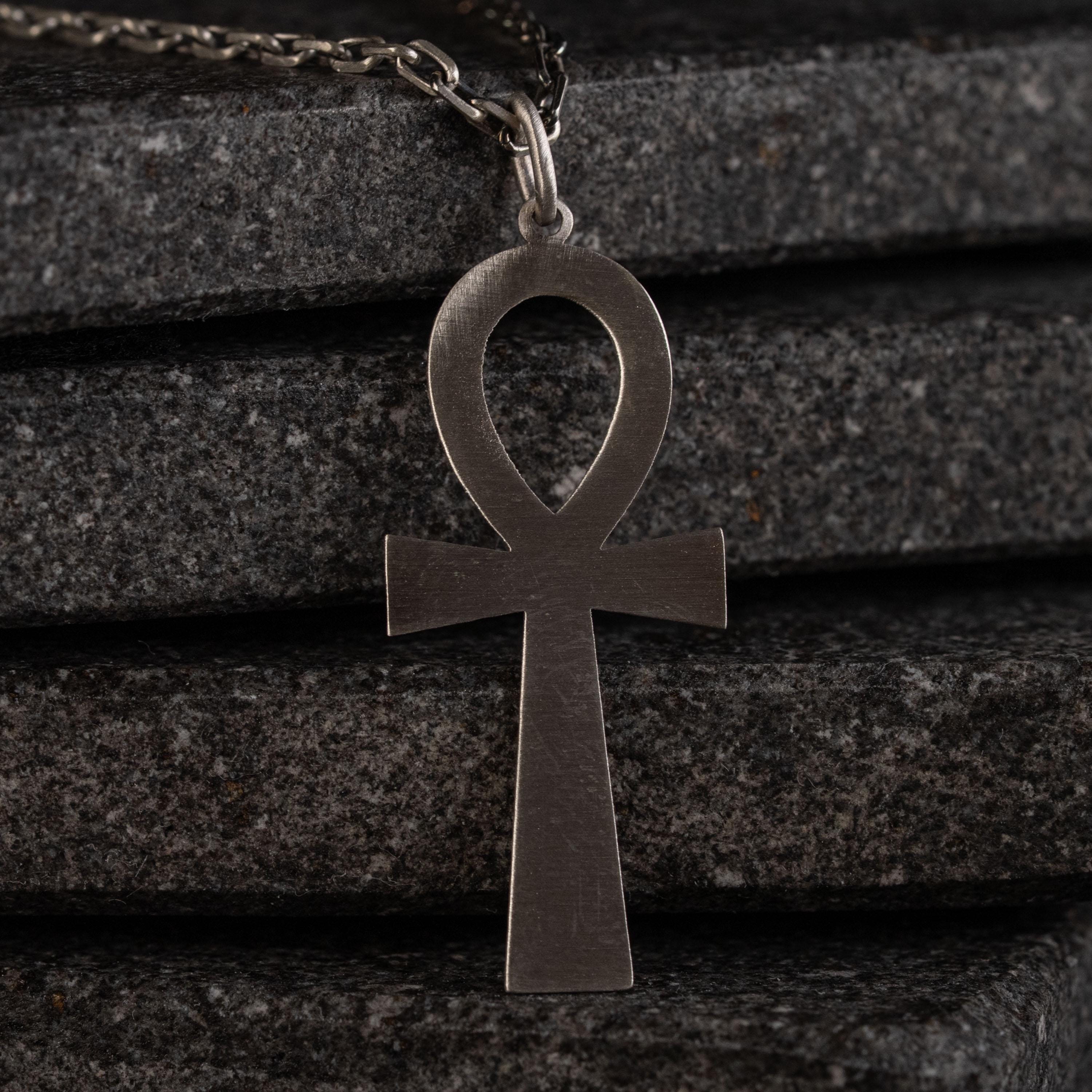 Ankh Unisex 925 Sterling Silver Pendant Necklace