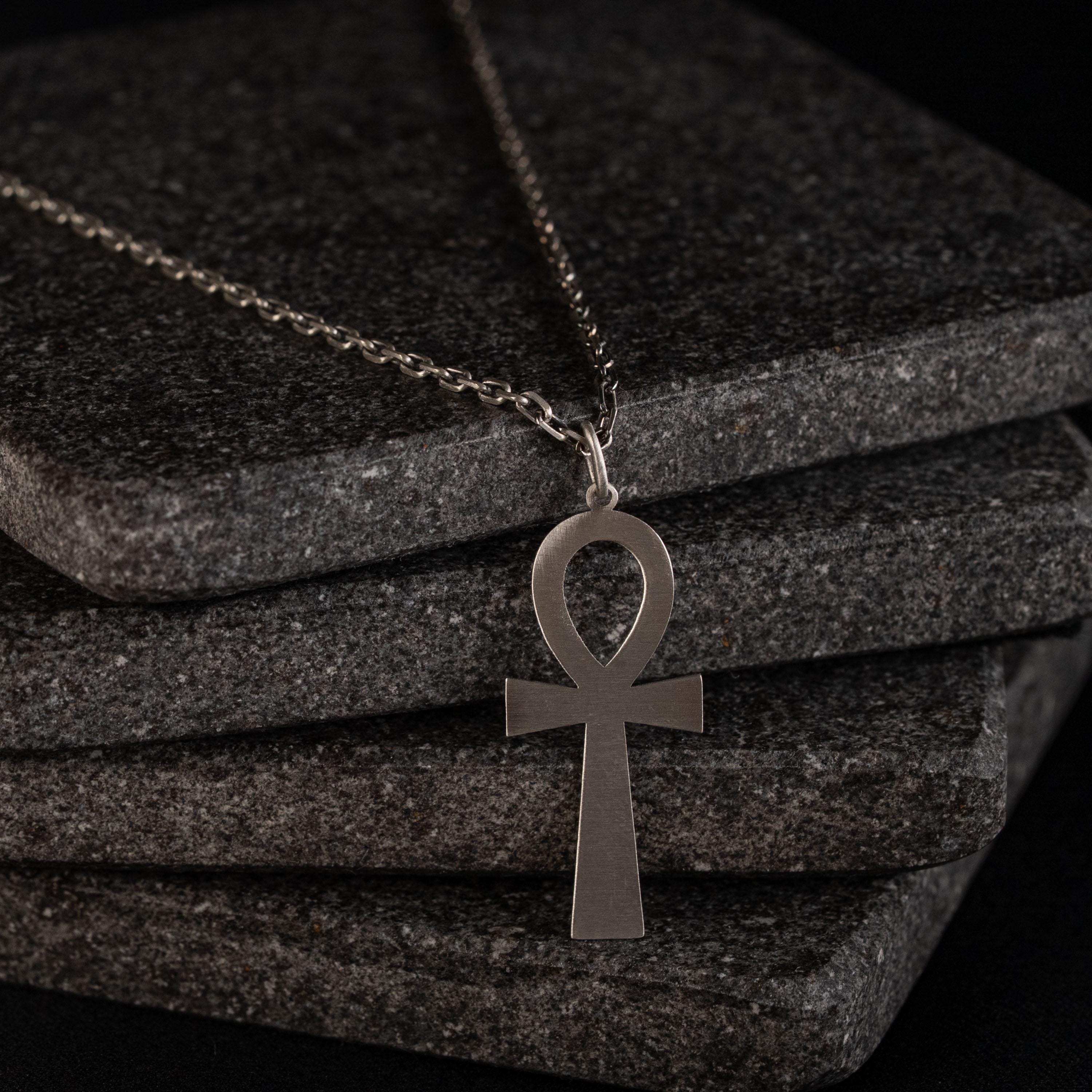 Ankh Unisex 925 Sterling Silver Pendant Necklace