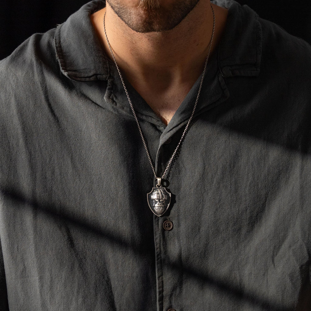 Angry Gorilla 925 Sterling Silver Necklace