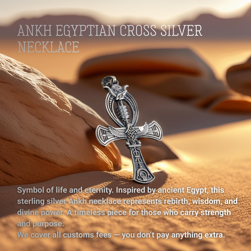 Ankh 925 Sterling Silver Handmade Pendant
