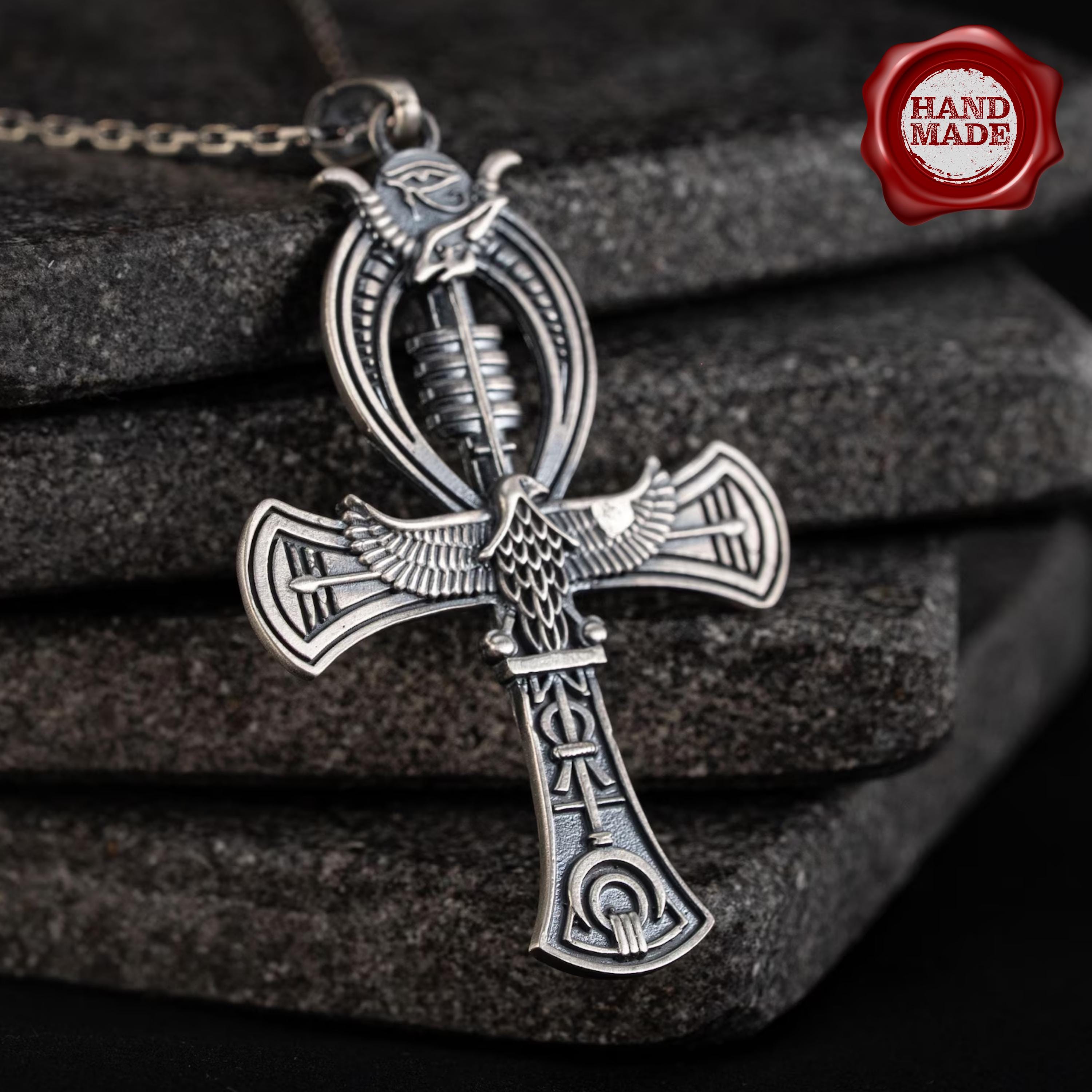 Ankh 925 Sterling Silver Handmade Pendant