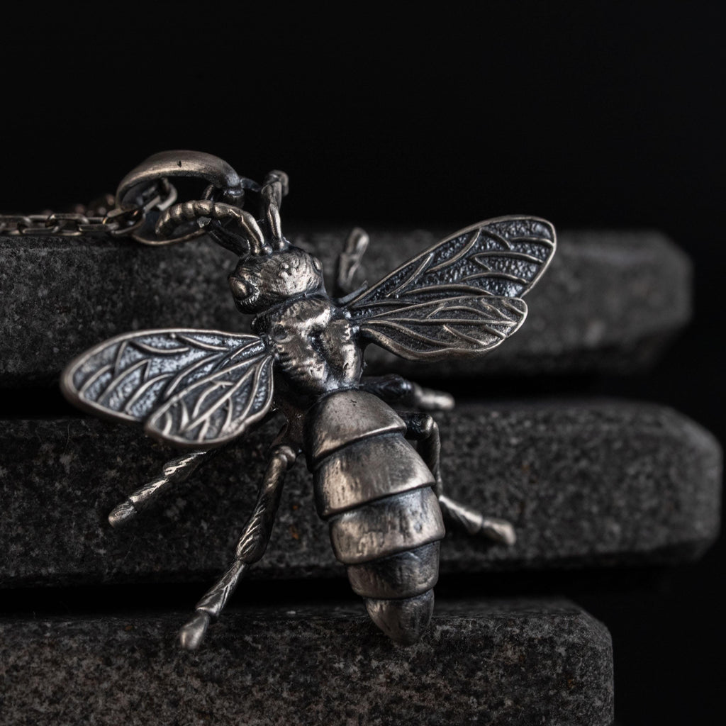 Queen Bee Necklace & Honeycomb Ring