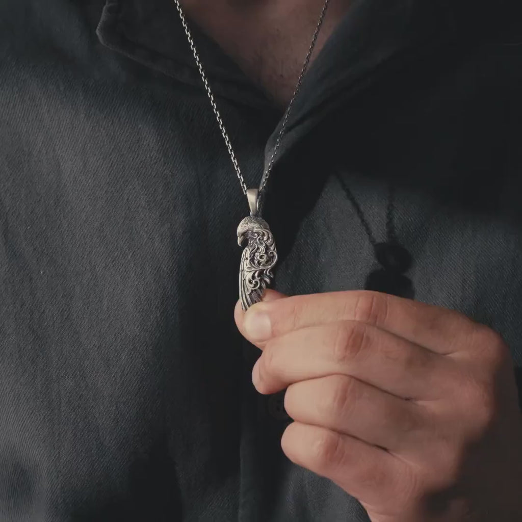 Raven 925 Sterling Silver Pendant