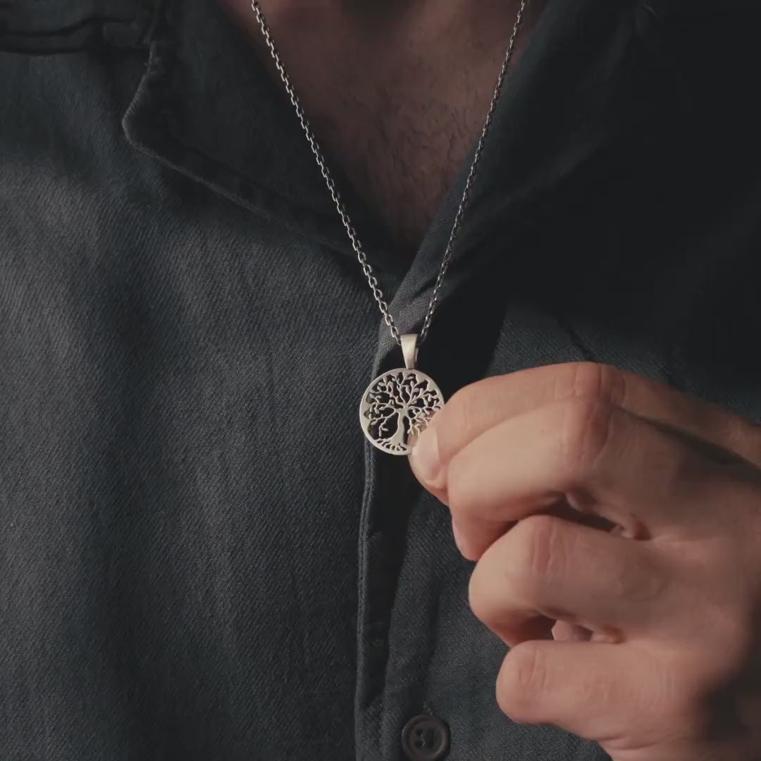 Celtic Tree of Life  925 Sterling Silver Necklace