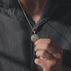 Personalized Spartan Shield 925 Sterling Silver Necklace