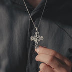 Archangel Michael 925 Sterling Silver Pendant - Saint Michael Cross Necklace