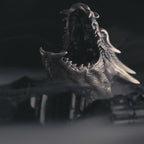 925 Sterling Silver Dragon Head Ring for Men