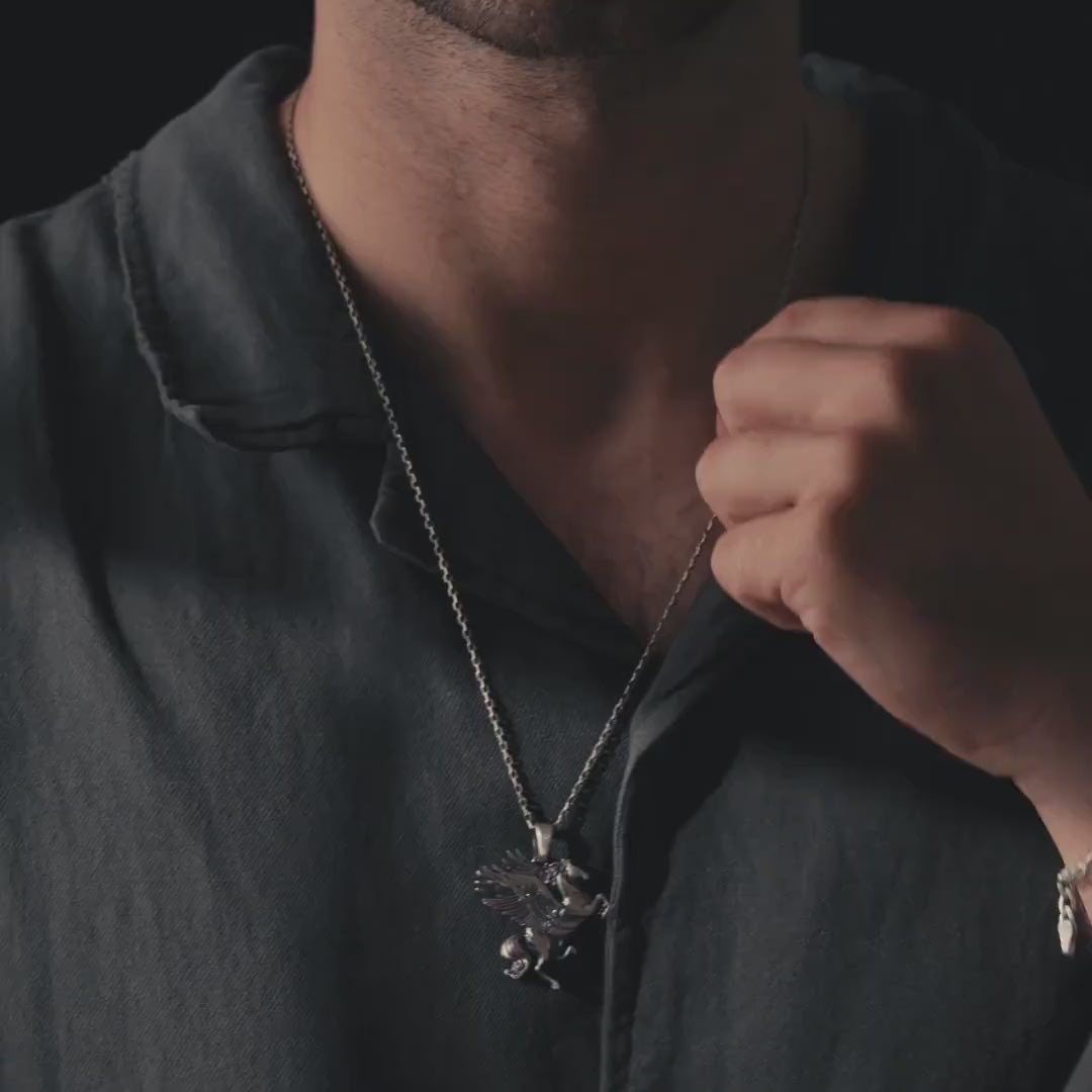 Pegasus 925 Sterling Silver Necklace