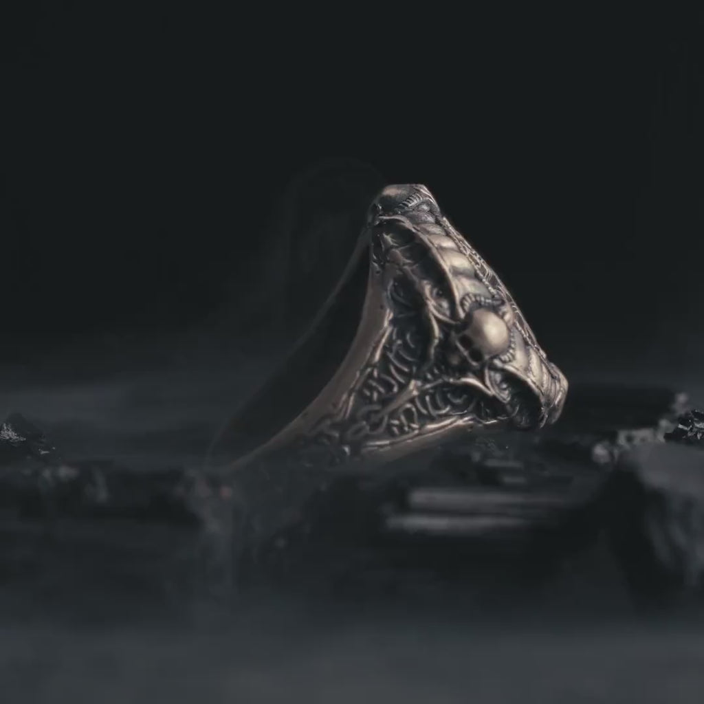 Helm of Awe Viking Sterling Silver Ring