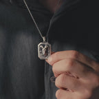 Ram Skull Sterling Silver Necklace