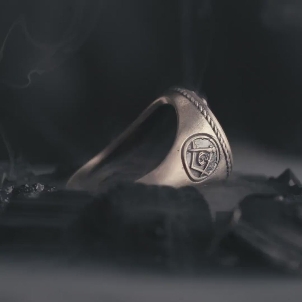 925 Sterling Silver Owl Skull Ring