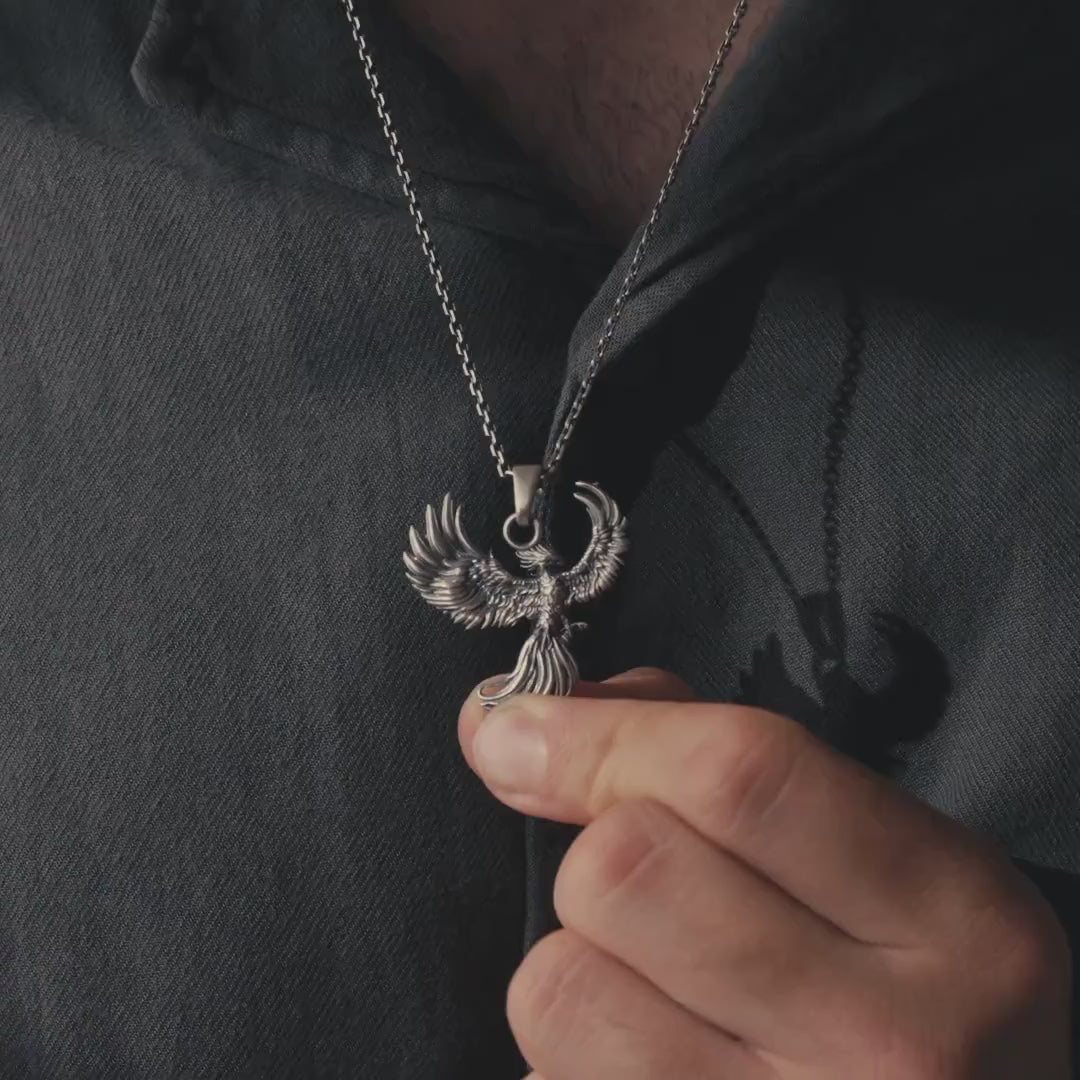 Phoenix 925 Sterling Silver Necklace