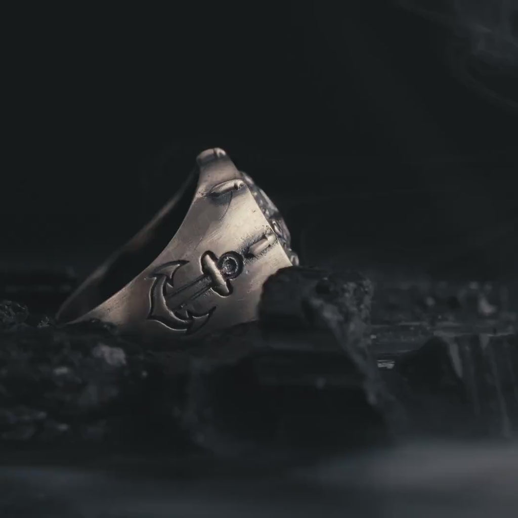 Compass Sterling Silver Ring