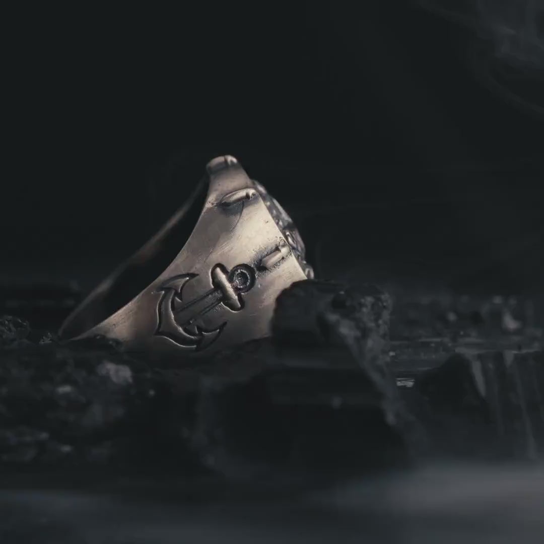 Compass Sterling Silver Ring