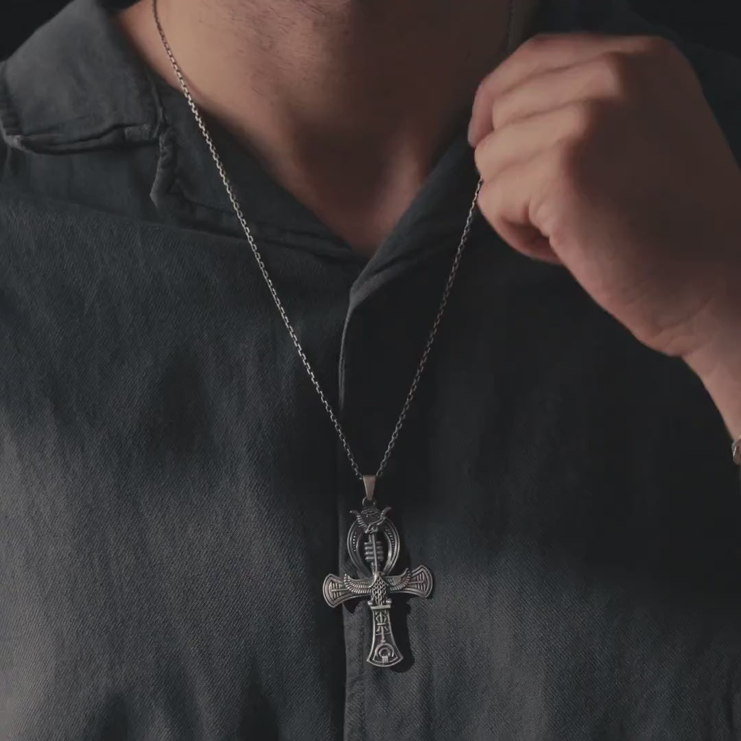Ankh 925 Sterling Silver Handmade Pendant
