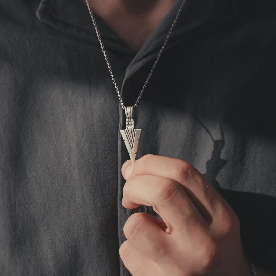 Viking Arrow  925 Sterling Silver Pendant Jewelry