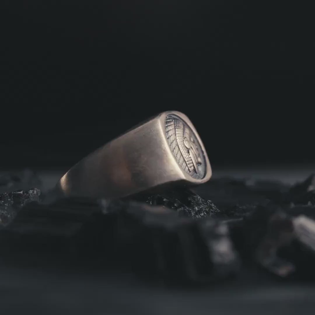 Indian Chief Sterling Silver Ring for Men