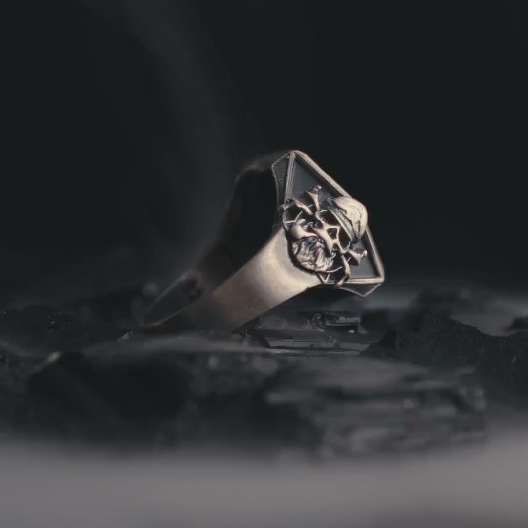 Viking Pirate Sailboat 925 Sterling Silver Ring